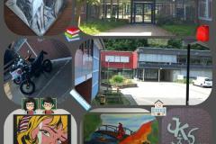 Collagen des 10mk mit Eindrücken unserer Schule