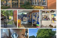 Collagen des 10mk mit Eindrücken unserer Schule