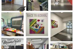 Collagen des 10mk mit Eindrücken unserer Schule